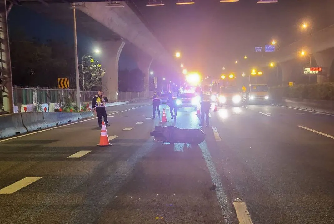事故現場。國道警方提供
