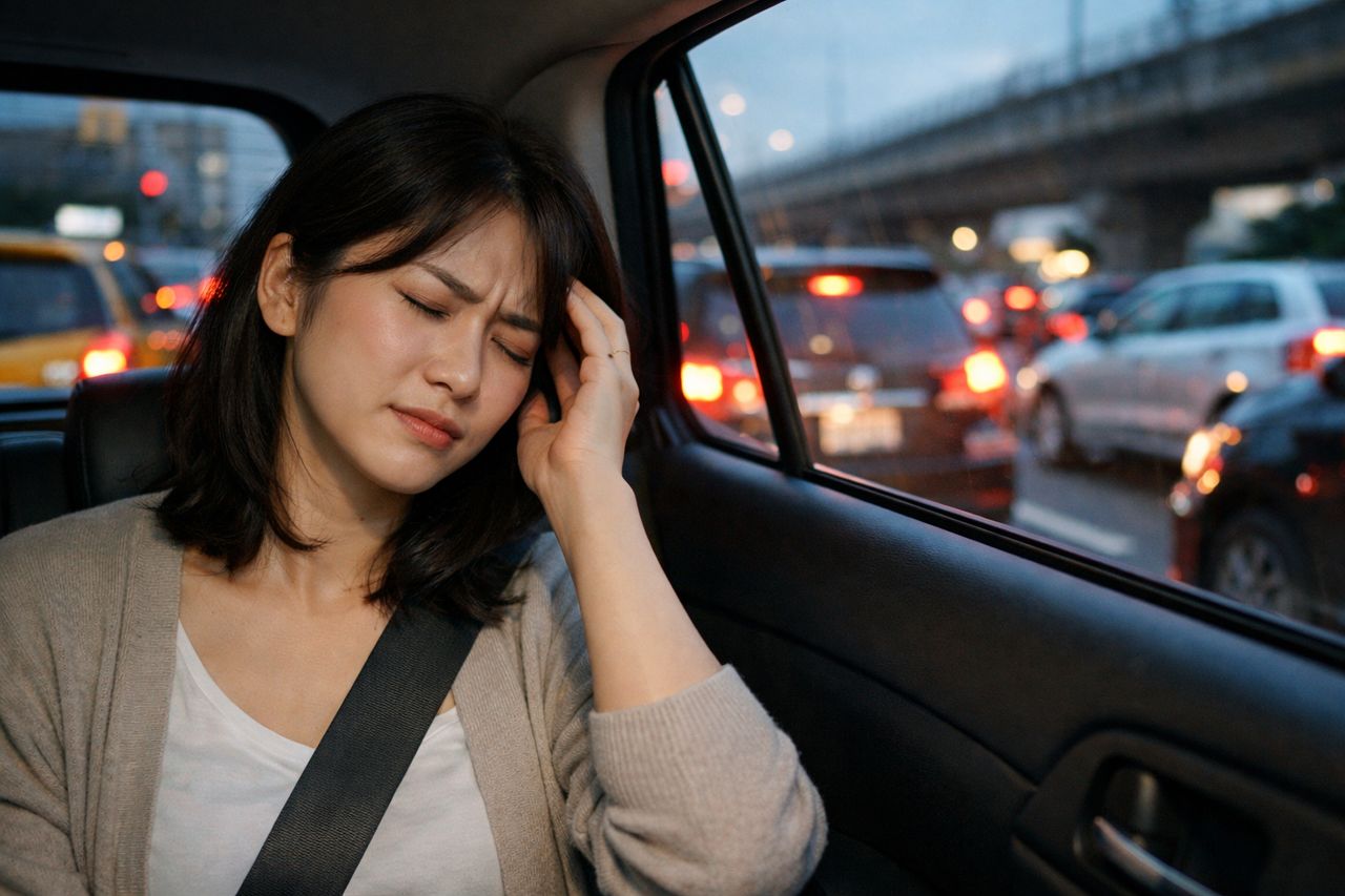 一塞車就頭暈?中醫師傳授防暈四招 吃「這零食」可防吐
