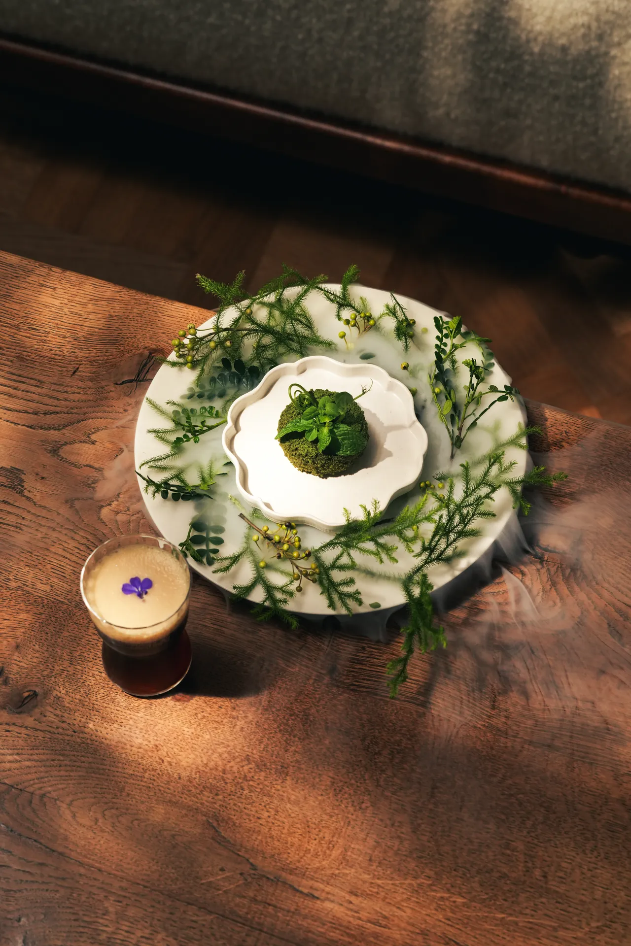 本次「春時飛花日舞」以藝伎咖啡（Geisha / Gesha Coffee）為風味主軸。業者提供