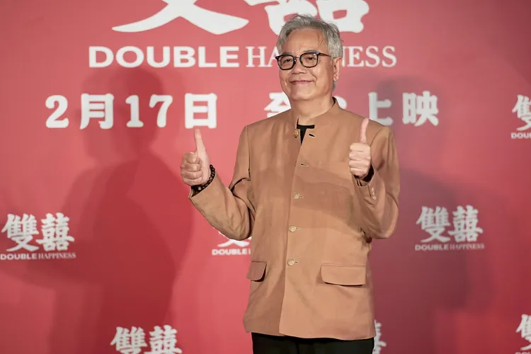 田啟文來台拍賀歲片。彭欣偉攝