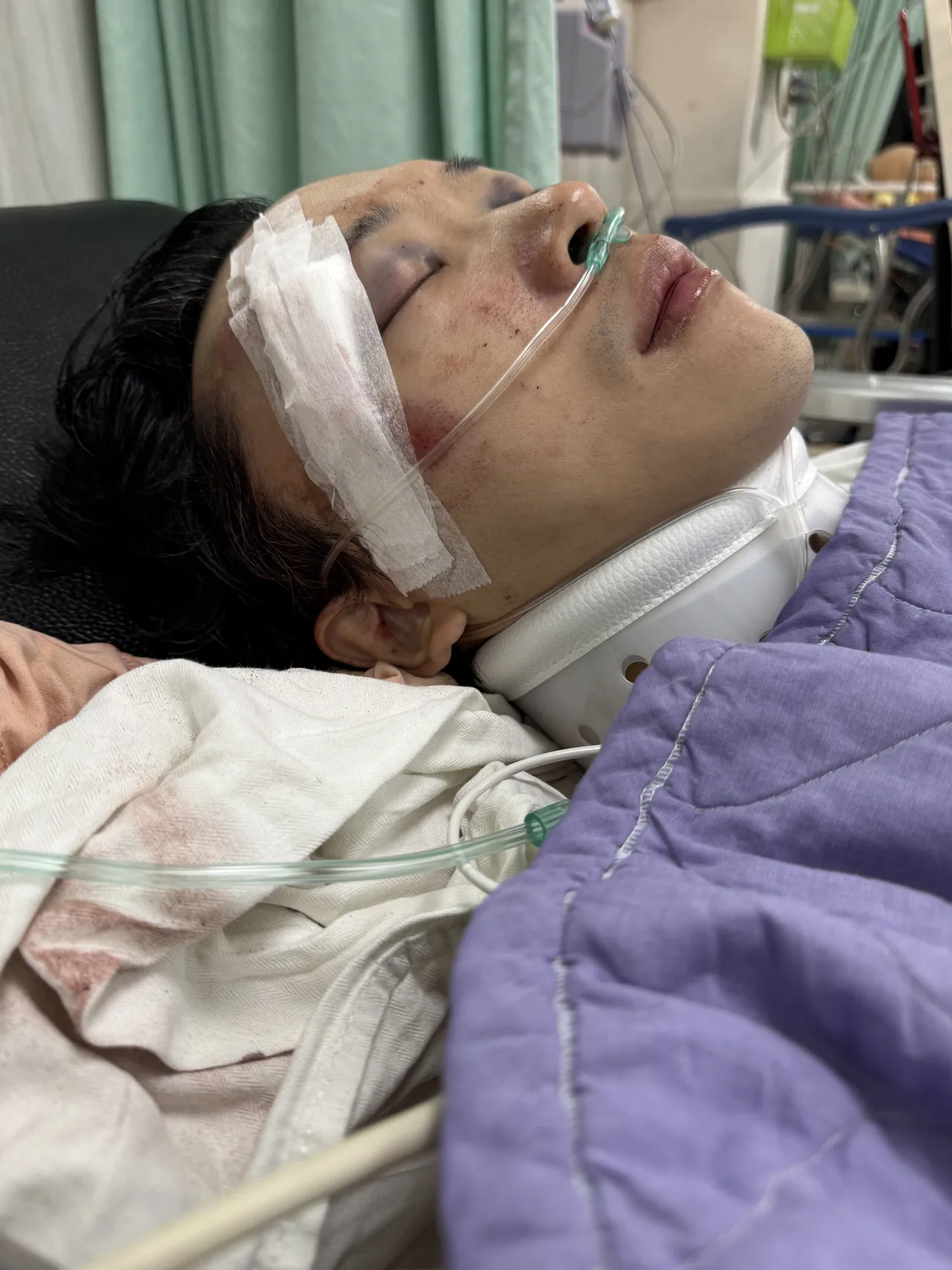 蘇先生住院照。Rena提供