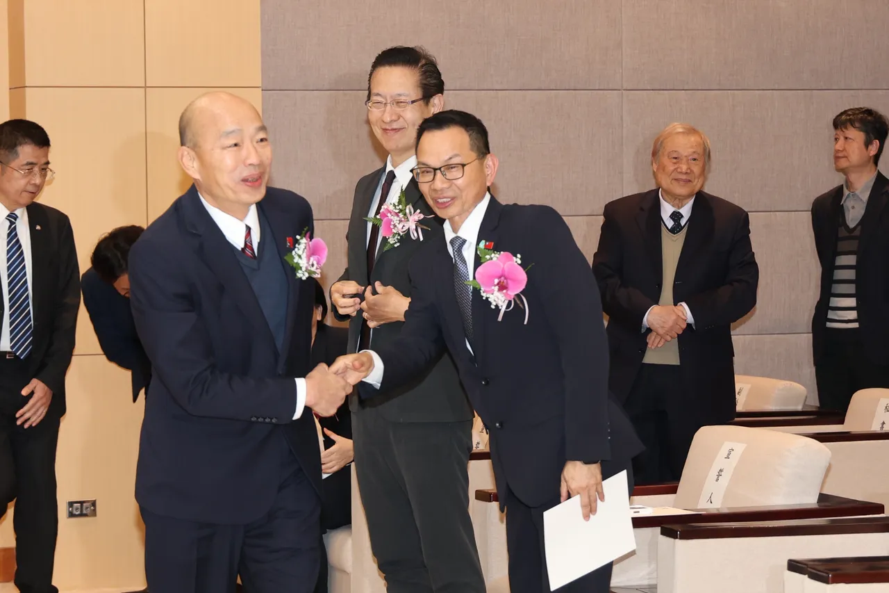 立法院長韓國瑜、民眾黨團總召陳清龍。莊宗達攝