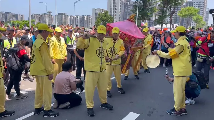 2026白沙屯媽祖進香活動，將於4/12晚上出發，4/20下午回宮。資料照片