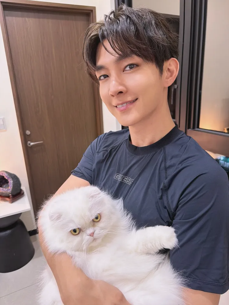 炎亞綸成功克服對貓過敏。晴空鳥提供