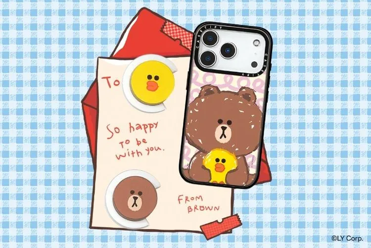 歡慶熊大出道15週年，生日主題手機殼以童趣塗鴉風格呈現，還能客製專屬留言，讓熊大與好友天天陪在身邊。CASETiFY提供