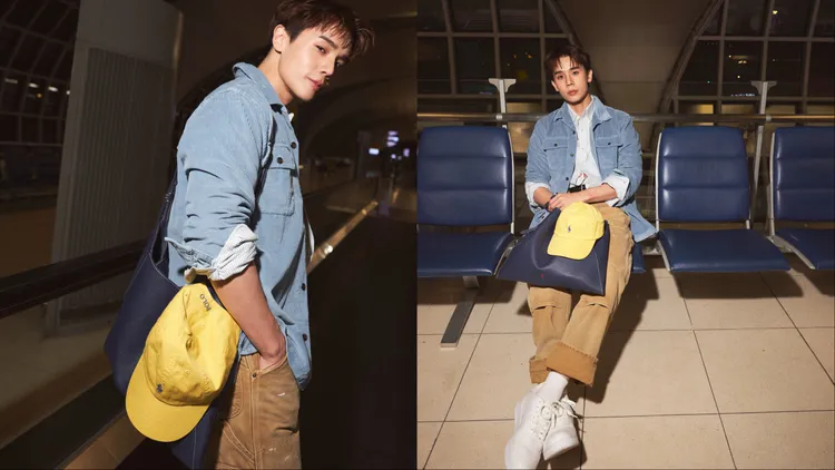 Jimmy則以燈芯絨領外套、工裝褲展現美式復古工裝風。品牌提供