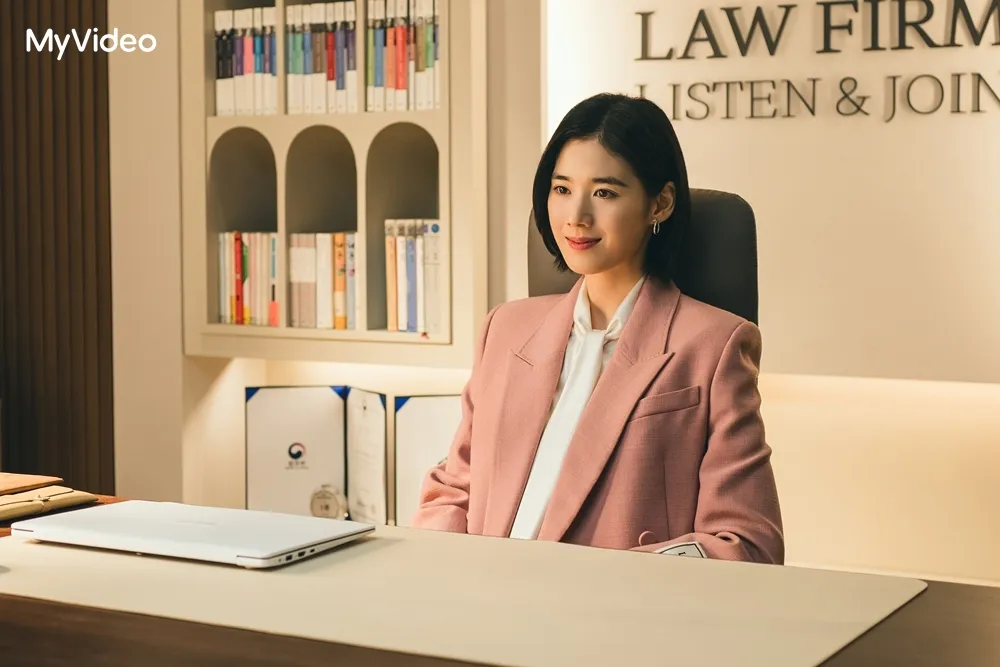 鄭恩彩劇中飾演律師事務所代表。MyVideo提供