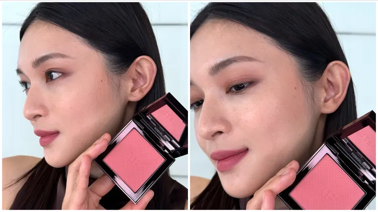 TOM FORD立體光影頰彩盤，Mode示範#Crushed Rose，2100元。張家玲攝
