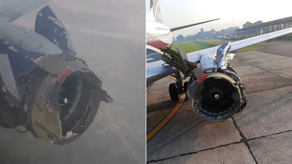 737客機「引擎空中炸毀」影片曝光　乘客：感謝上帝聽到求救聲