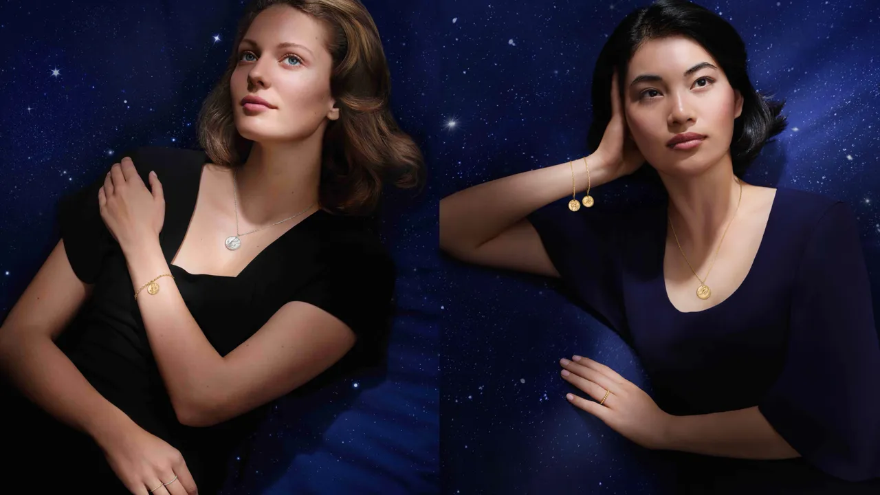 梵克雅寶為Zodiaque系列推出12款全新黃K金手鍊，以及白K金版圓墜。品牌提供
