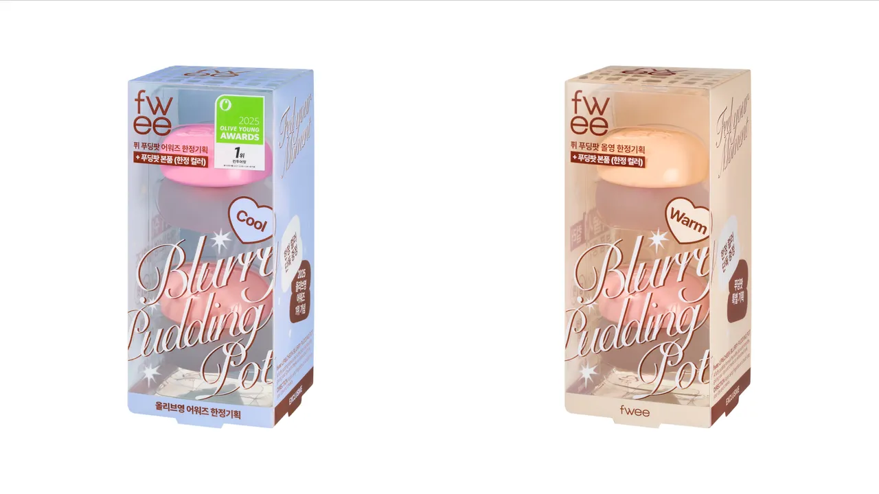 fwee唇頰兩用布丁膏兩款新色以限量套組形式販售。品牌提供