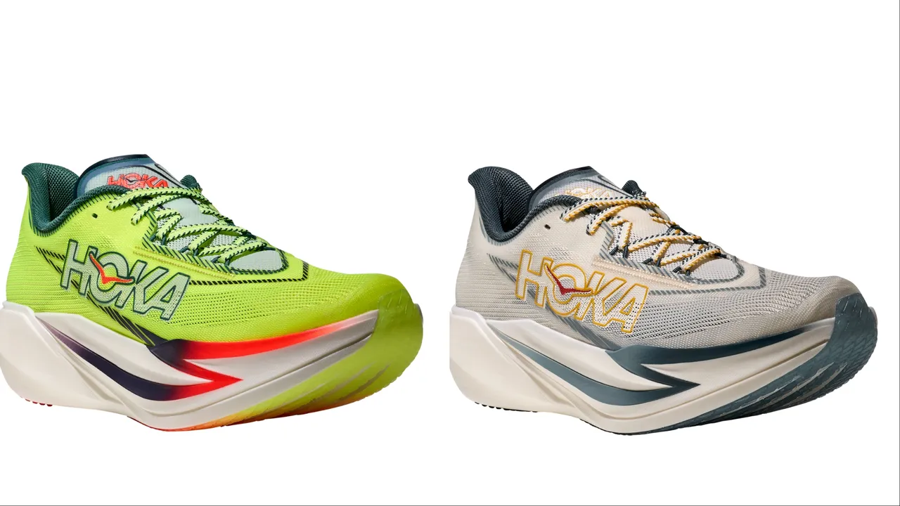 HOKA Cielo X1 3.0跑鞋，各9000元。品牌提供