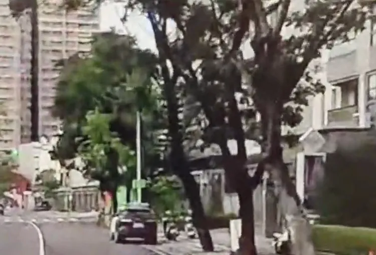 事發地點在三民區同盟三路一處透天厝社區。民眾提供