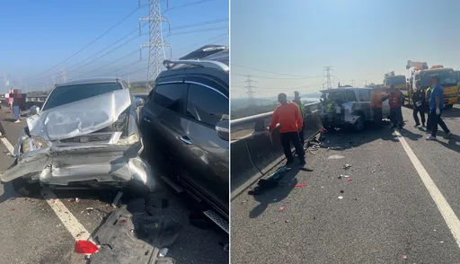 開工首日國3大貨車連撞6車釀3傷　疑分心駕駛肇禍