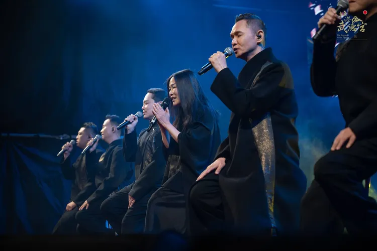 北港武德宮除夕晚會多以佛教音樂為主，今年請來馬來西亞佛教音樂家黃慧音、淨世金剛演出。取自林安樂臉書