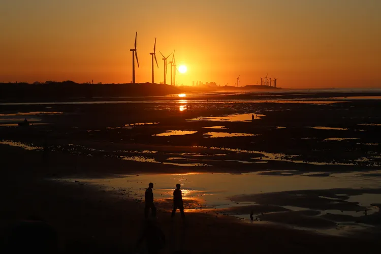 許厝港夕陽。張沛森攝