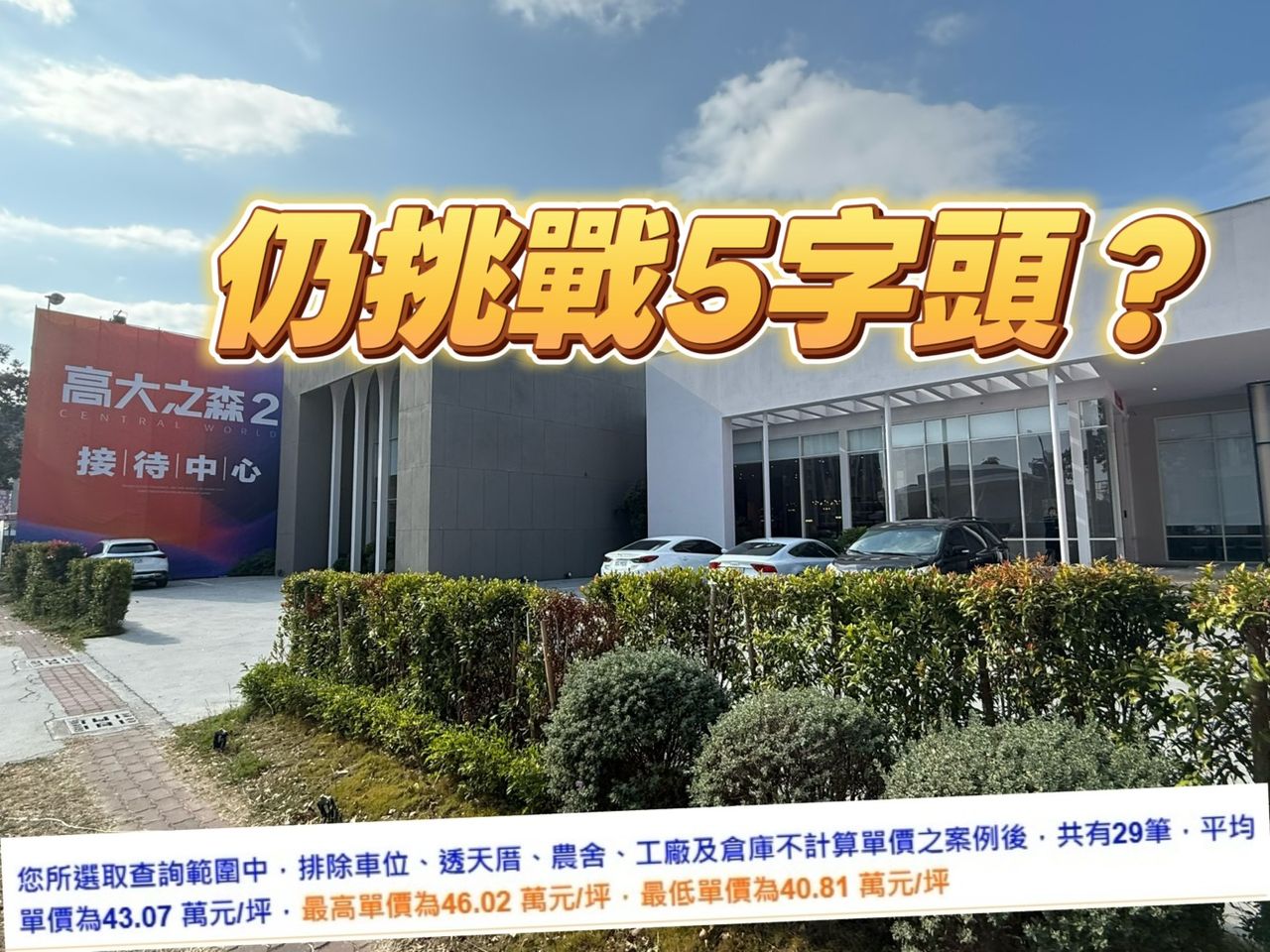 茂德「高大之森2」實登首曝光 10天揭露29戶單價40-46萬