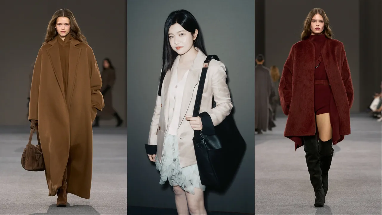 陳妍希（中）現身Max Mara 2026秋冬大秀。品牌提供