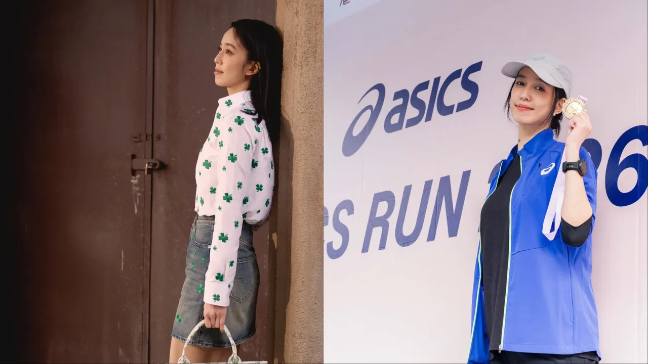陳庭妮賞完Dior高訂大秀後就來挑戰「ASICS RUN 2026」路跑賽。翻攝陳庭妮IG、品牌提供