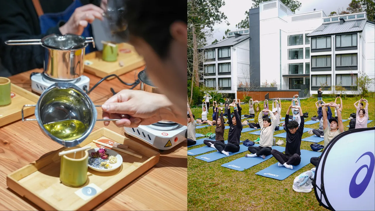 ASICS RUN規劃生態導覽、香氛蠟燭等多項賽前活動。品牌提供