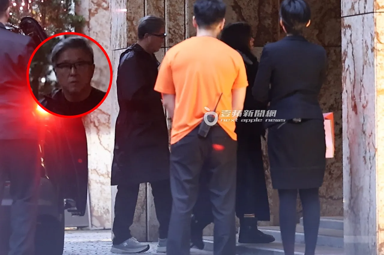 王偉忠（左）與于美人（右二）也到文華苑參加晚宴。特勤中心攝