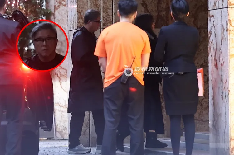 王偉忠（左）與于美人（右二）也到文華苑參加晚宴。特勤中心攝