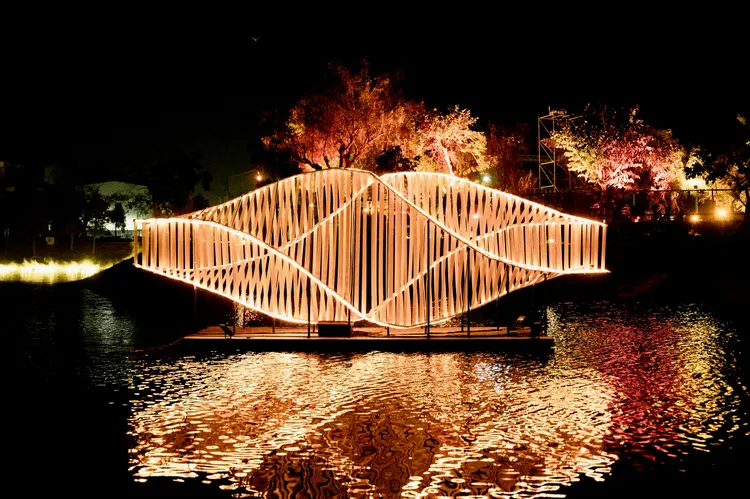 月津港燈節今年已經邁入第16年。南市府提供