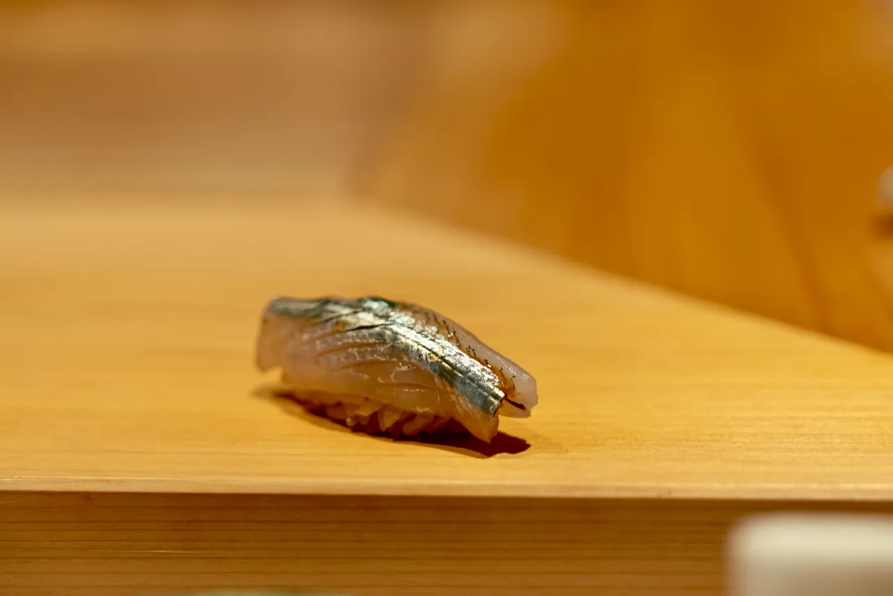 水針魚握壽司鮮甜美味。豊漁餐飲集團提供