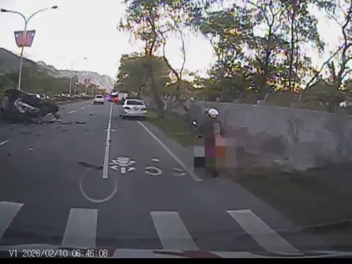 花蓮台9線死亡車禍　自小客自撞分隔島當場死亡