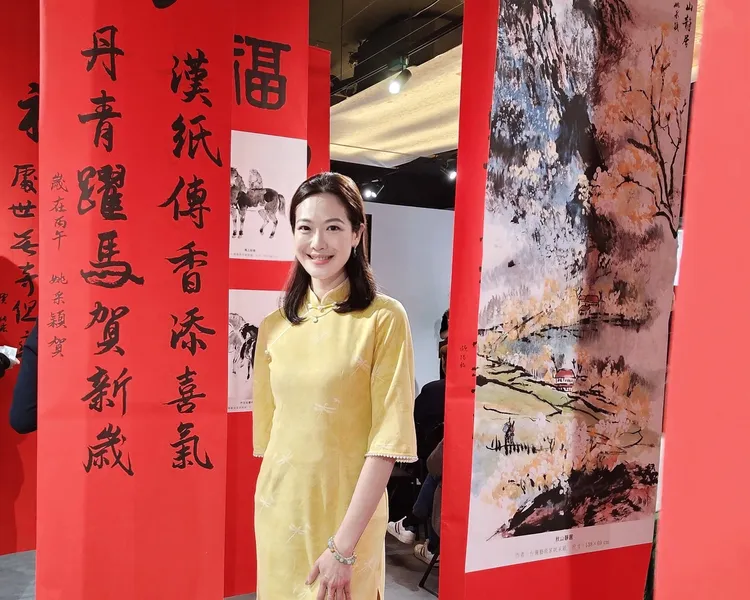 姚采穎淡出演藝圈後在藝術圈耕耘。姚采穎提供