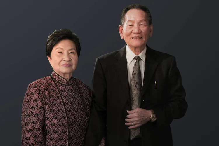 王束花與先生林竹岸在天上重聚。翻攝民權歌劇團臉書