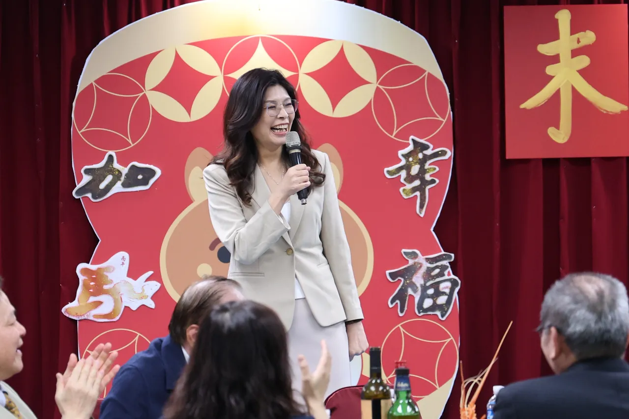 國民黨主席鄭麗文4日出席國民黨尾牙。莊宗達攝