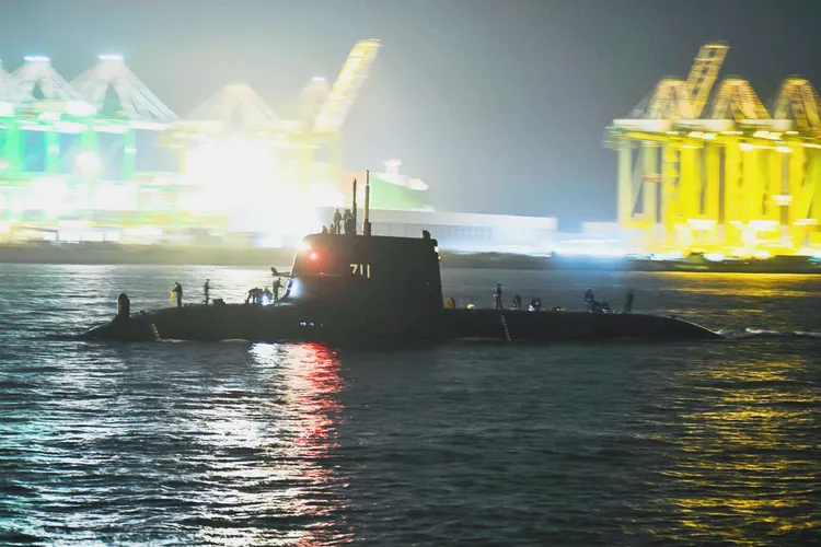 海鯤號潛艦完成首度海試。讀者提供