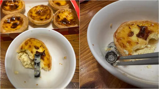 離譜到家！肯德基蛋塔藏電池　消費者：還好沒微波不然無家可歸