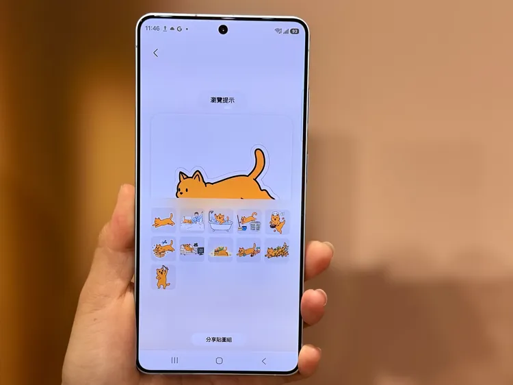 選好後就會產生對應的系列圖片，還能分享到貼圖組使用。趙筱文攝