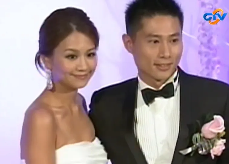 小刀14年前娶台玻集團總裁林伯實的二女兒林文晴。翻攝中視新聞YT