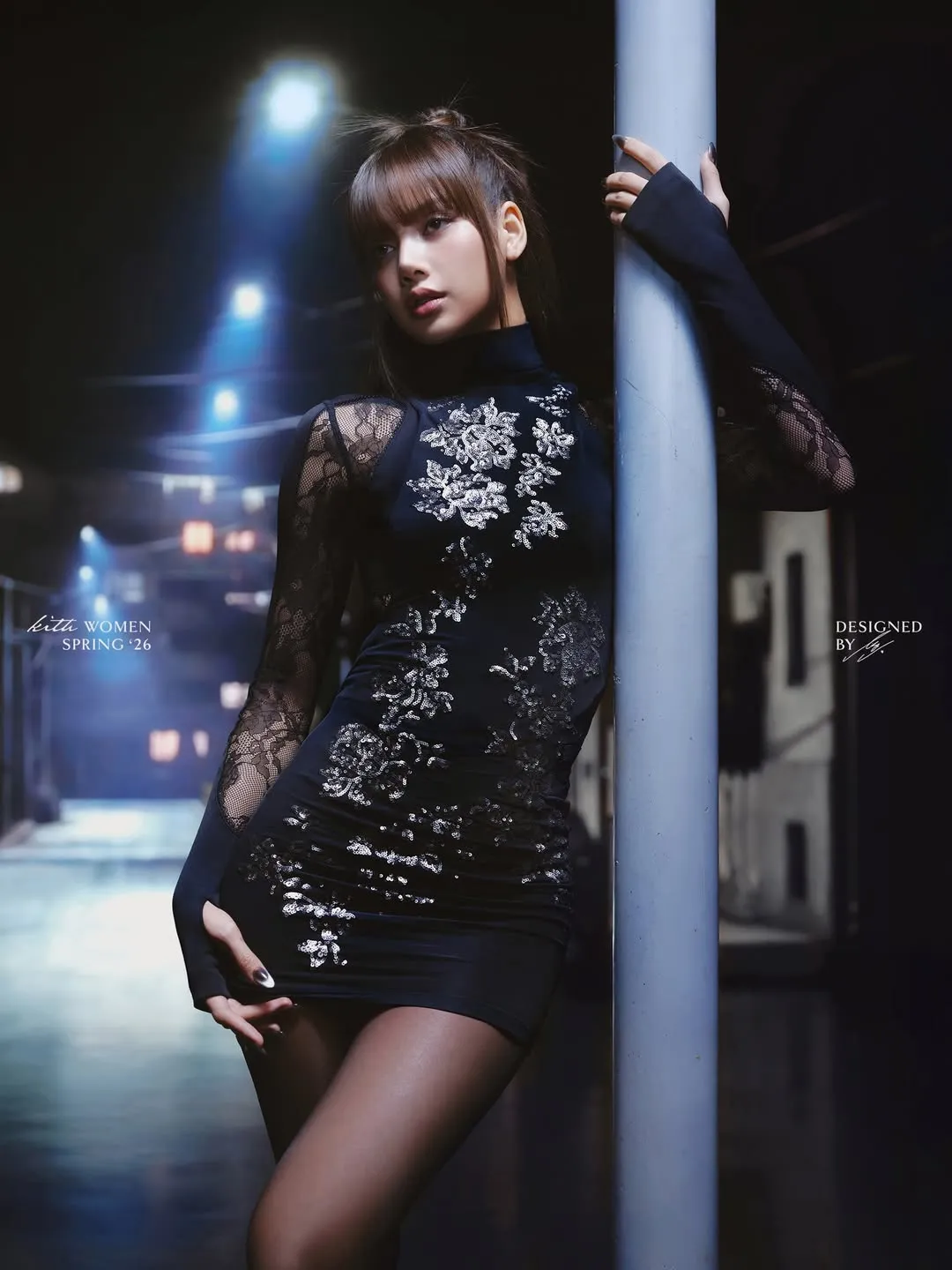 「AFTER DARK」篇章以黑色語彙展現出叛逆與力量感。翻攝kithwomen IG