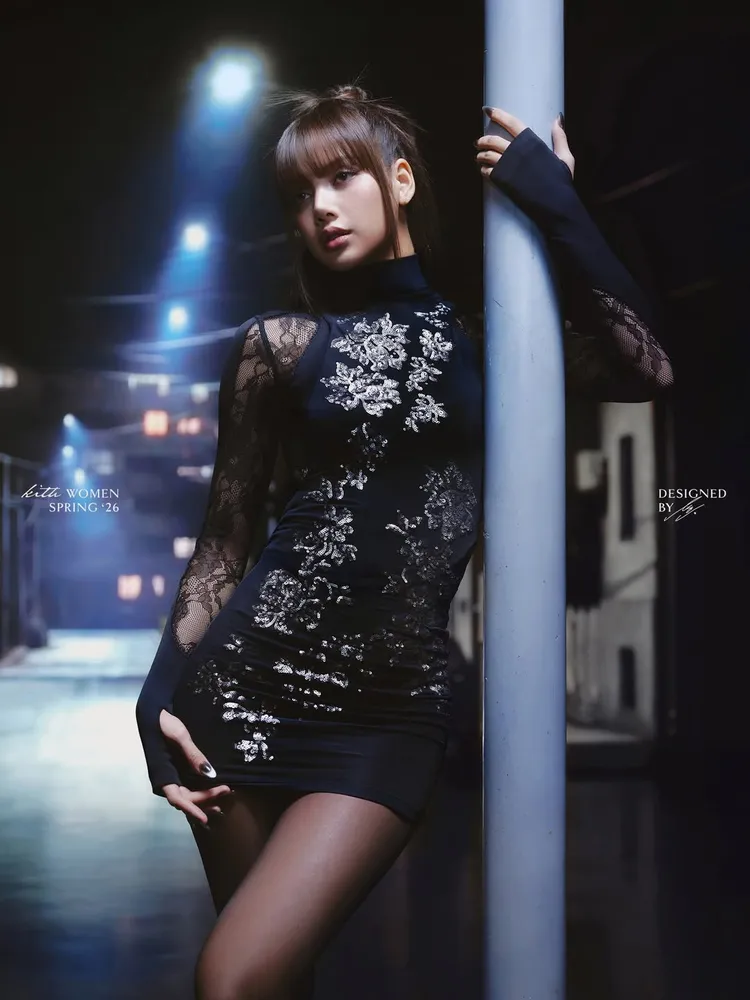 「AFTER DARK」篇章以黑色語彙展現出叛逆與力量感。翻攝kithwomen IG