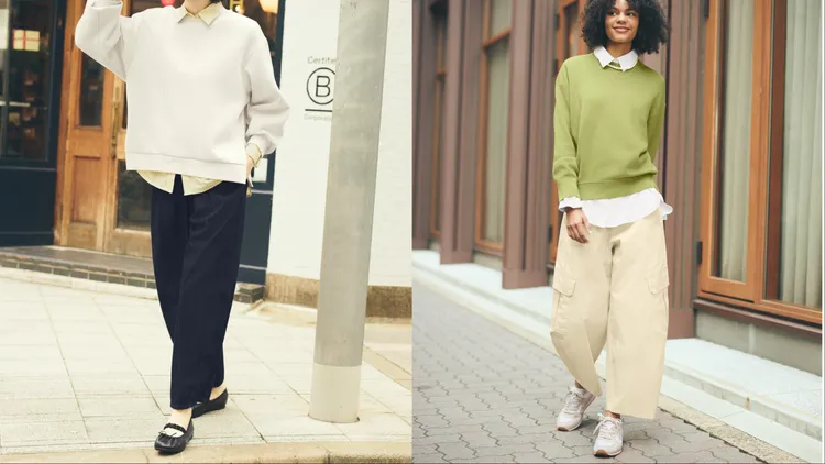 BARREL ANKLE錐形褲保留上寬下窄立體弧線，同時將褲長精準調整為九分長度。品牌提供