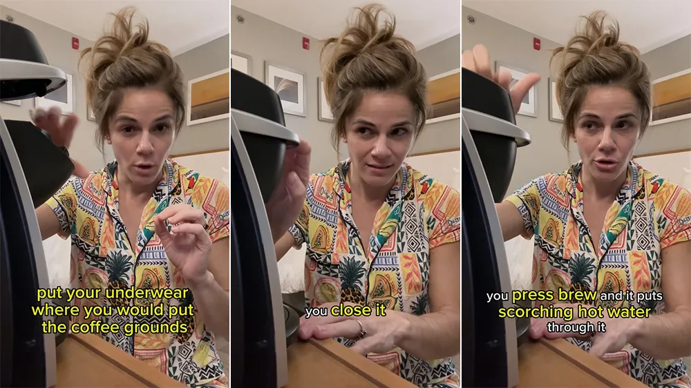 旅遊網紅竟教「飯店咖啡機洗內褲」　稱空服員親傳很多人都會