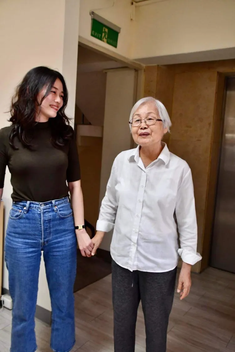 吳欣岱本想告訴方素敏自己的內心感受，但最終選擇不說，僅上前抱了她一下。翻攝吳欣岱臉書