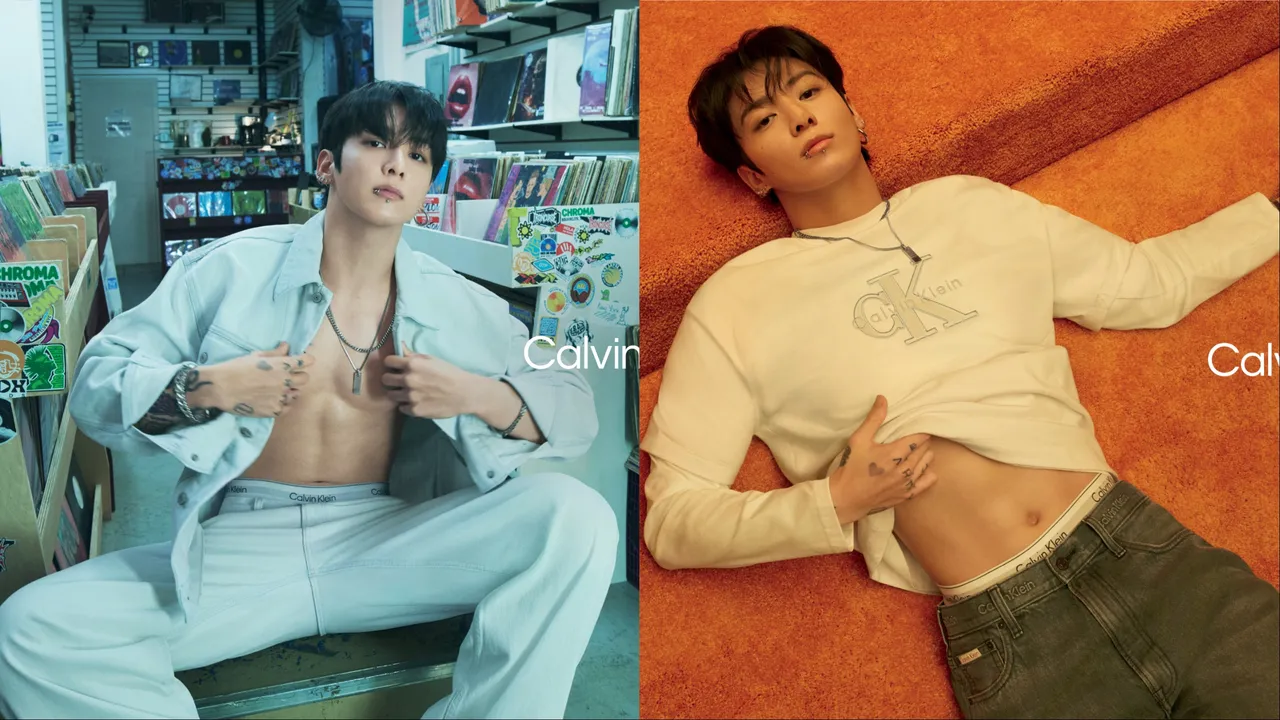 柾國拍攝Calvin Klein春季大片。品牌提供