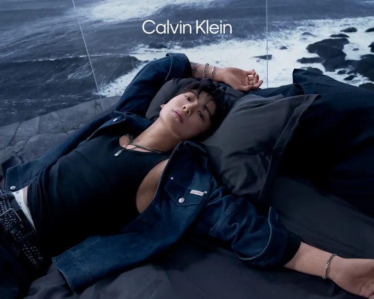 柾國拍攝Calvin Klein春季大片。品牌提供