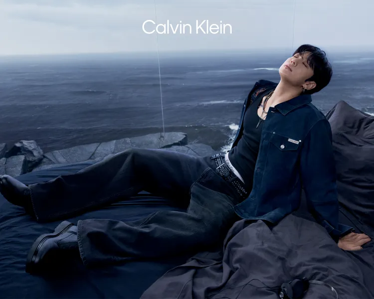 柾國拍攝Calvin Klein春季大片。品牌提供