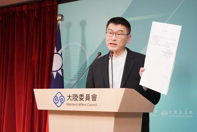 陸委會副主委梁文傑。邱筠媜攝 