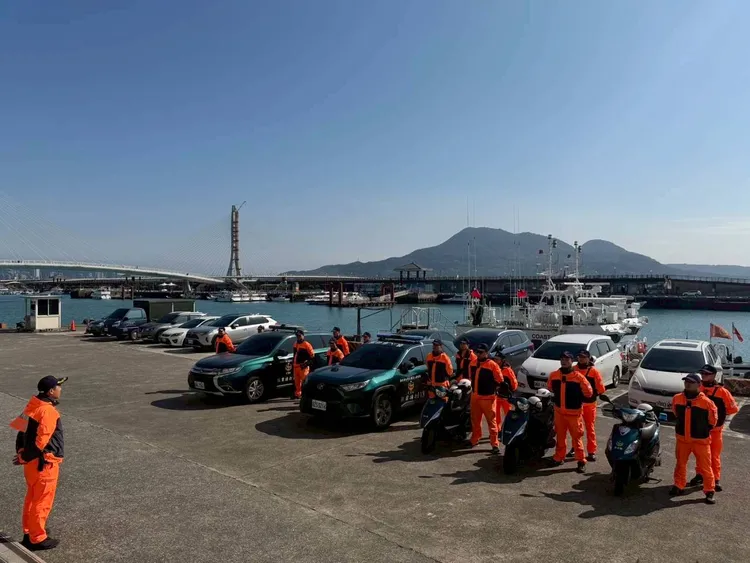 新北淡水地區威力掃蕩。翻攝畫面