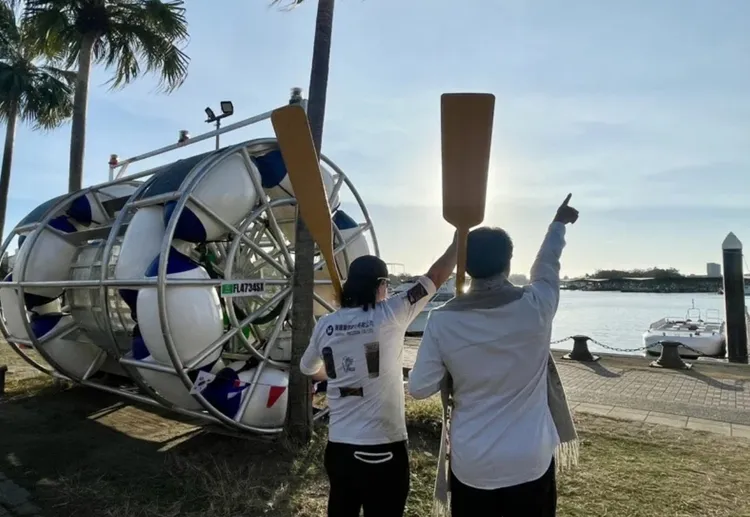 雷札預計最快在3月出發，將花費約1年時間在海上航行。讀者提供