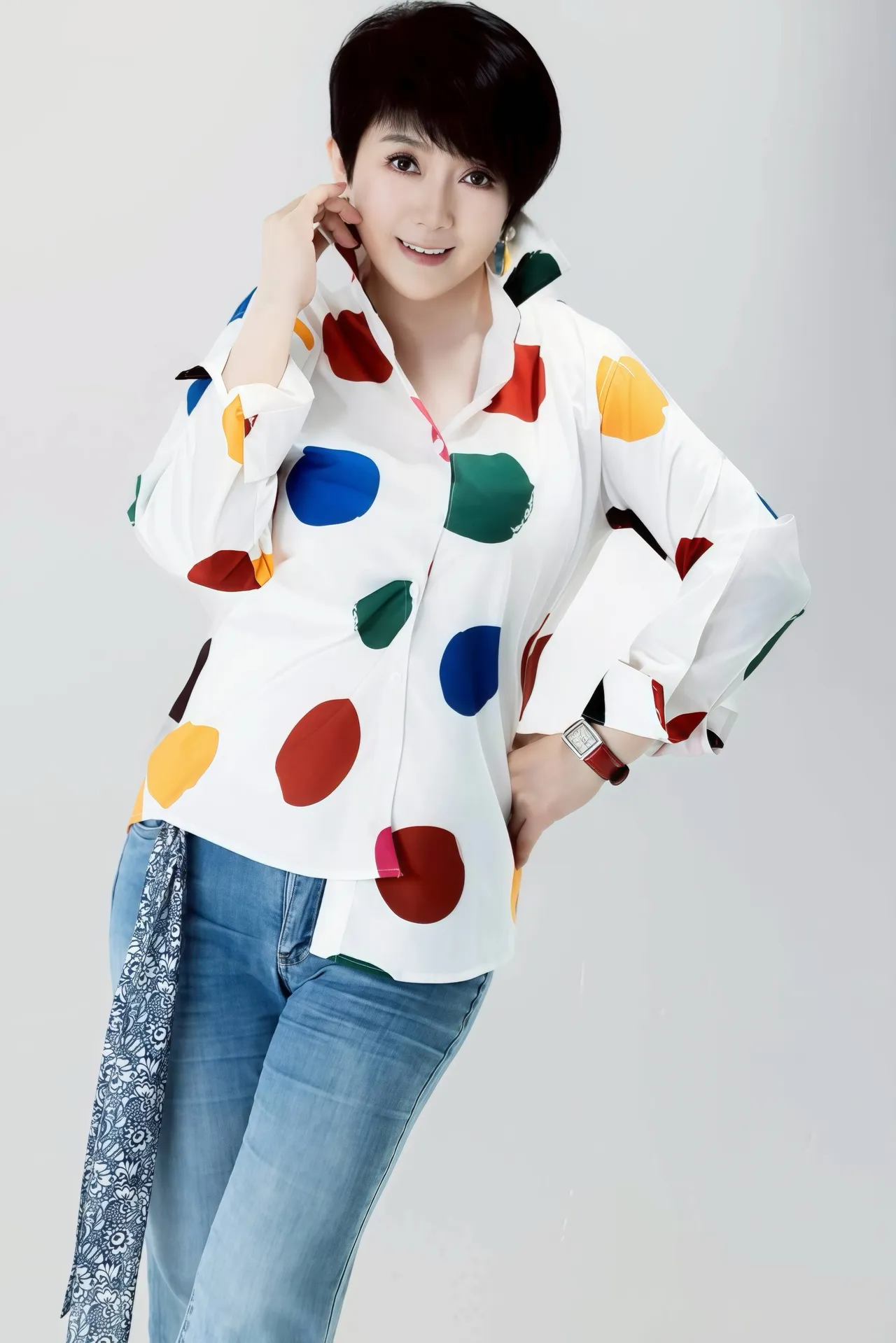 周思潔作客電台節目掏心底話。蔡榮豐攝影提供