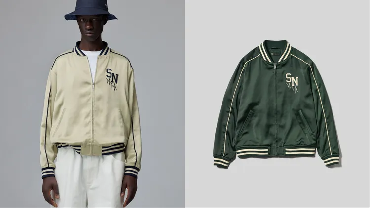 GU x UNDERCOVER緞面羅紋外套，1690元。品牌提供