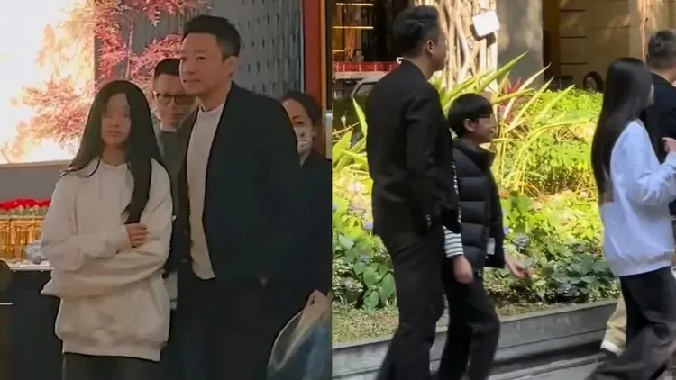 汪小菲日前帶女兒和兒子現身廣州。翻攝微博